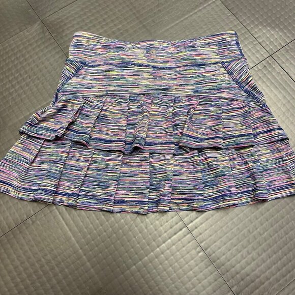 IDEOLOGY GIRLS MULTI COLOR GOLF / TENNIS SKORT SIZE M - Picture 4 of 5